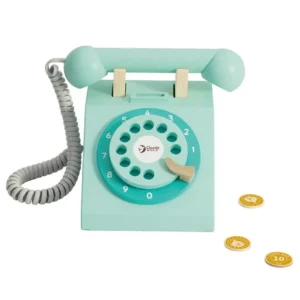 telefono vintage azul